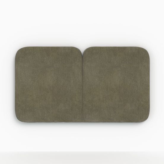 Etna-tête de lit en tissu vert olive 160 cm
