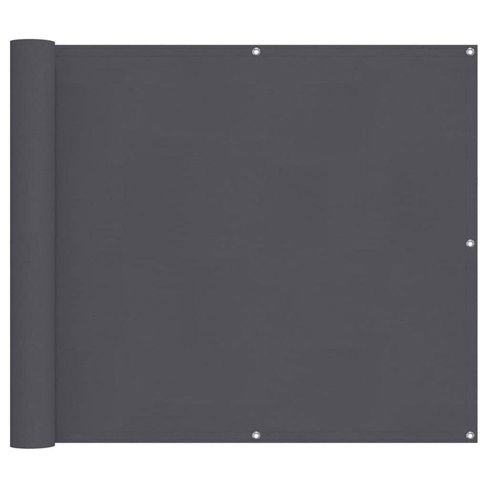 Écran de balcon anthracite 90x500 cm tissu oxford