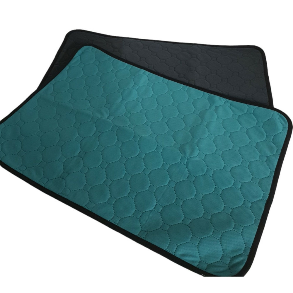 2 tapis éducateur lavable et réutilisable, xxl,115 x 68.5 cm, gris vert, p