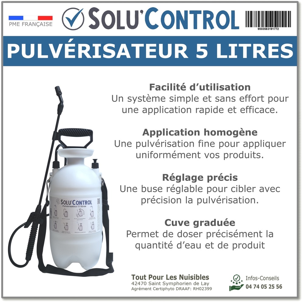 Solu'control - pulvérisateur 5 litres