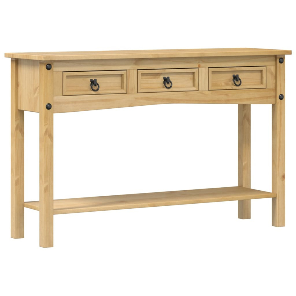 Table console « corona » 114 x 34,5 x 73 cm bois de pin massif
