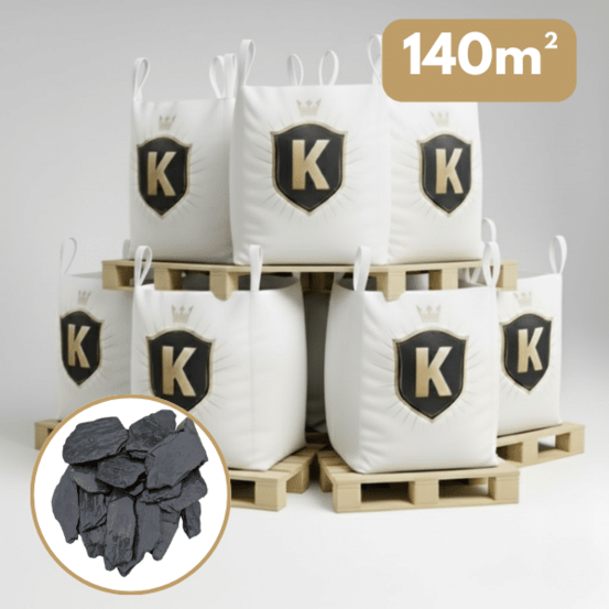 Paillette ardoise noire 30/70 mm – pack 7 big bag +/- 1 m³ – 140 m²