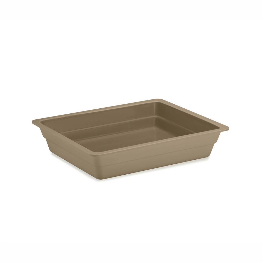 Plat mélamine gris gn 1/2 - h 20 à 65 mm - pujadas