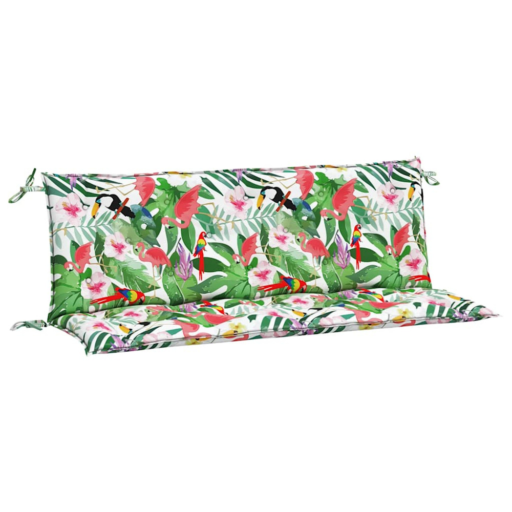Coussins de banc de jardin lot de 2 multicolore 150x50x7 cm