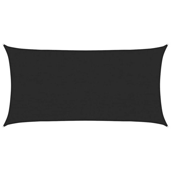 Voile d'ombrage 160 g/m² noir 2,5x4,5 m pehd