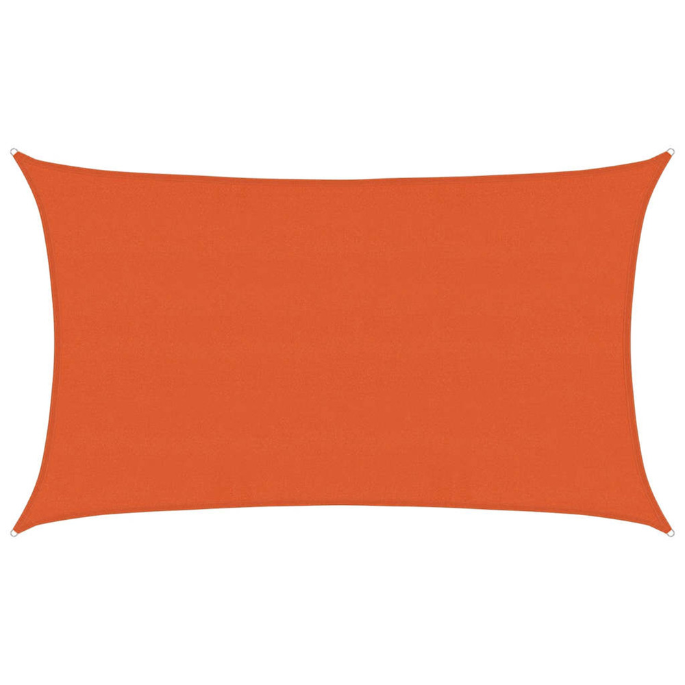 Voile d'ombrage 160 g/m² rectangulaire orange 5x8 m pehd