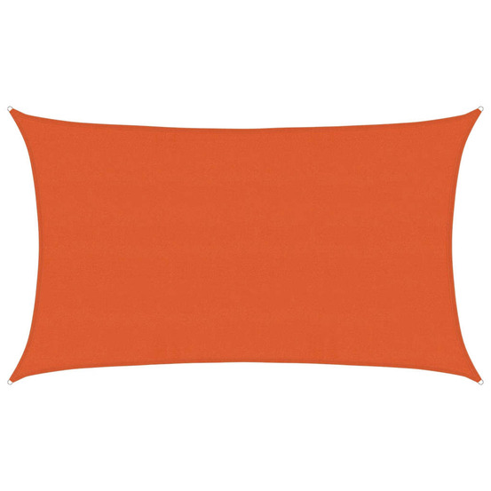 Voile d'ombrage 160 g/m² rectangulaire orange 5x8 m pehd