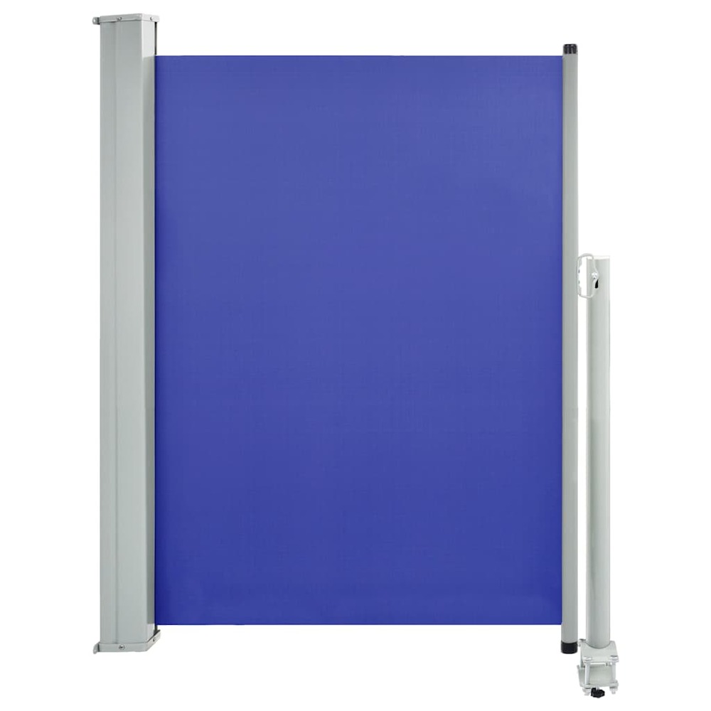 Auvent latéral rétractable de patio 100x300 cm bleu