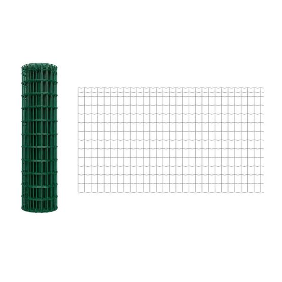 20 m de rouleau grillage soudé pvc - maille 100x75mm - fil 2,1mm - hauteur 1,50 m