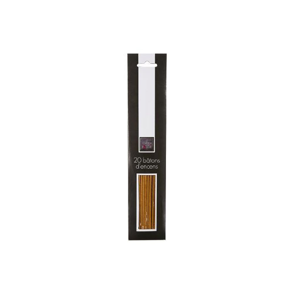Lot de 20 bâtons d'encens 25cm vanille
