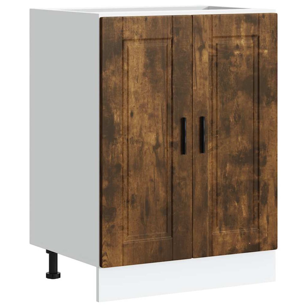 Armoire de cuisine porto chêne fumé bois d'ingénierie