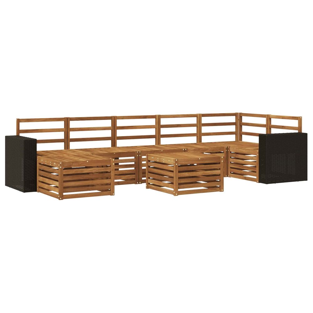 Ensemble de canapés d'extérieur 8 pc naturel