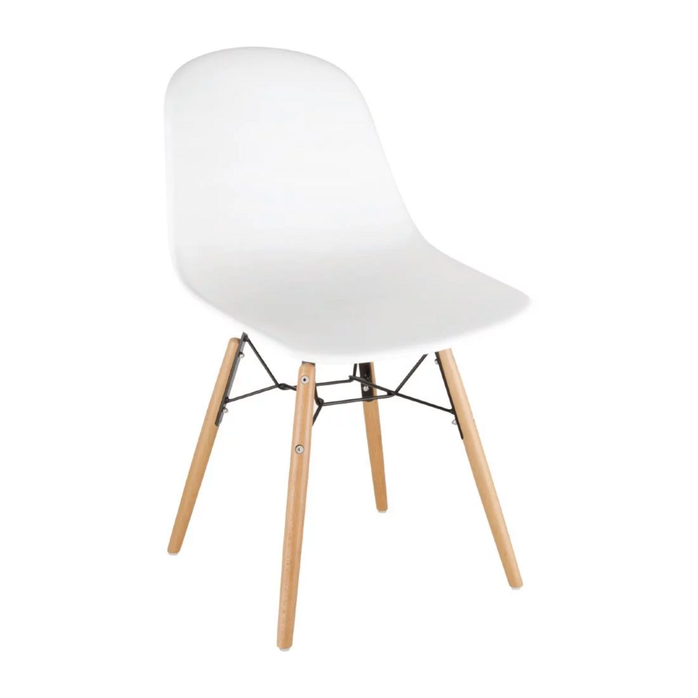 Chaise moulée blanche - lot de 2 - bolero