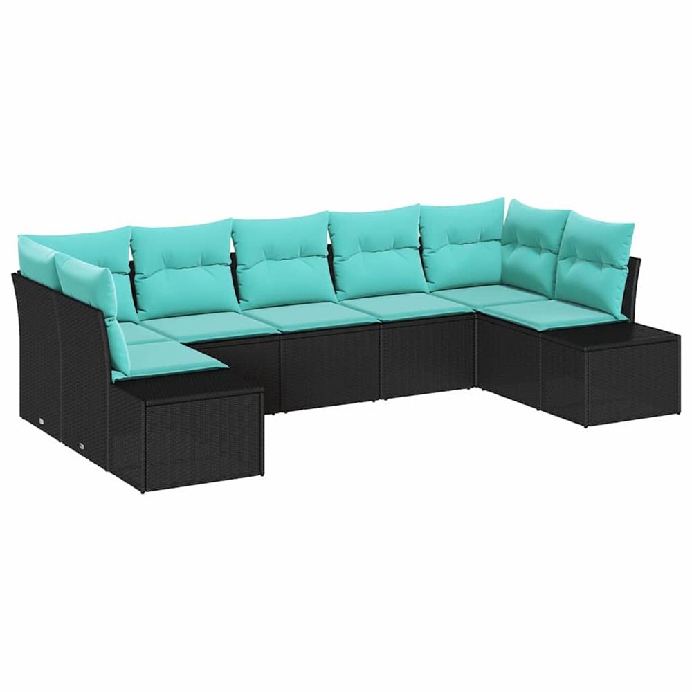 Ensemble de canapé de jardin 7 pc 7-nombre de places