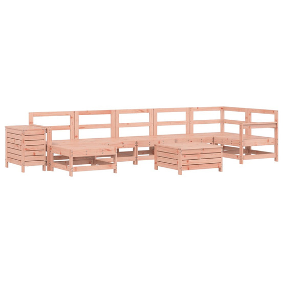 Salon de jardin 9 pcs bois massif sapin de douglas