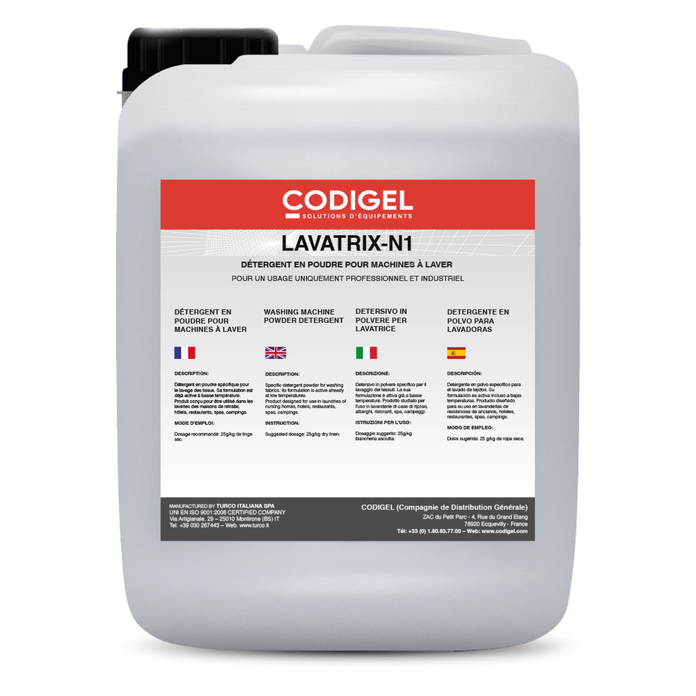 Poudre détergente 20 l - codigel