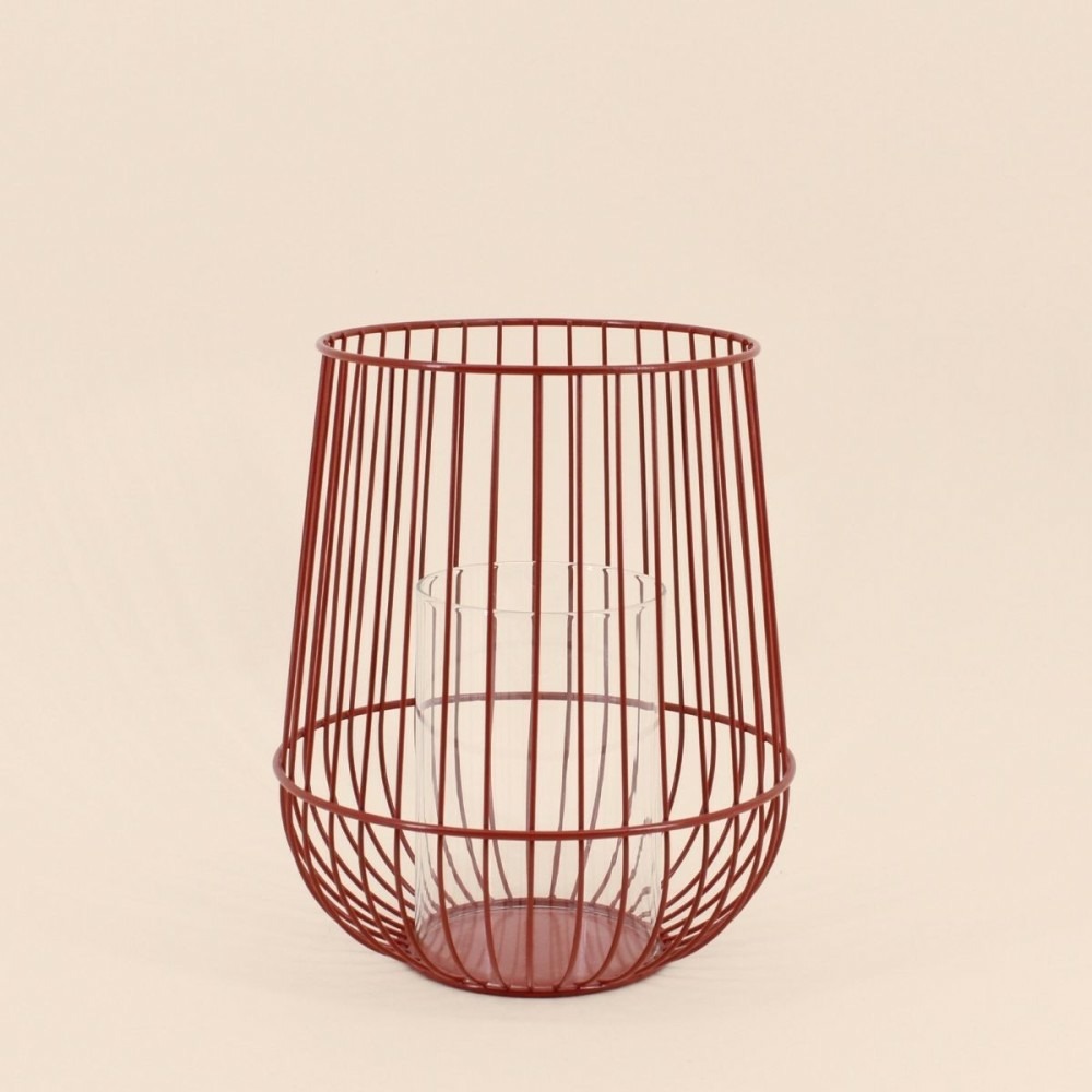 Lanterne en métal filaire 25cm