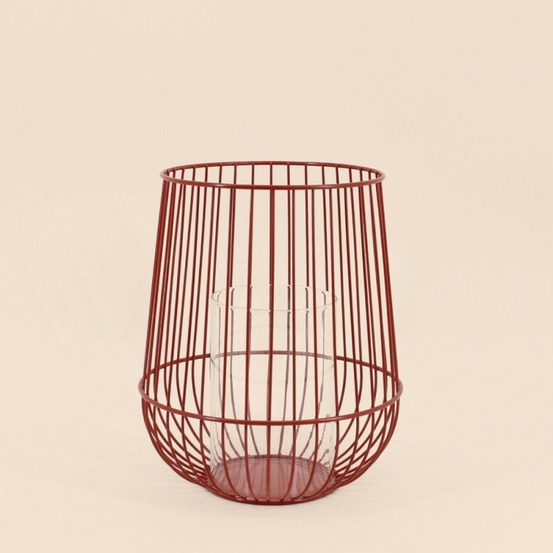 Lanterne en métal filaire 25cm