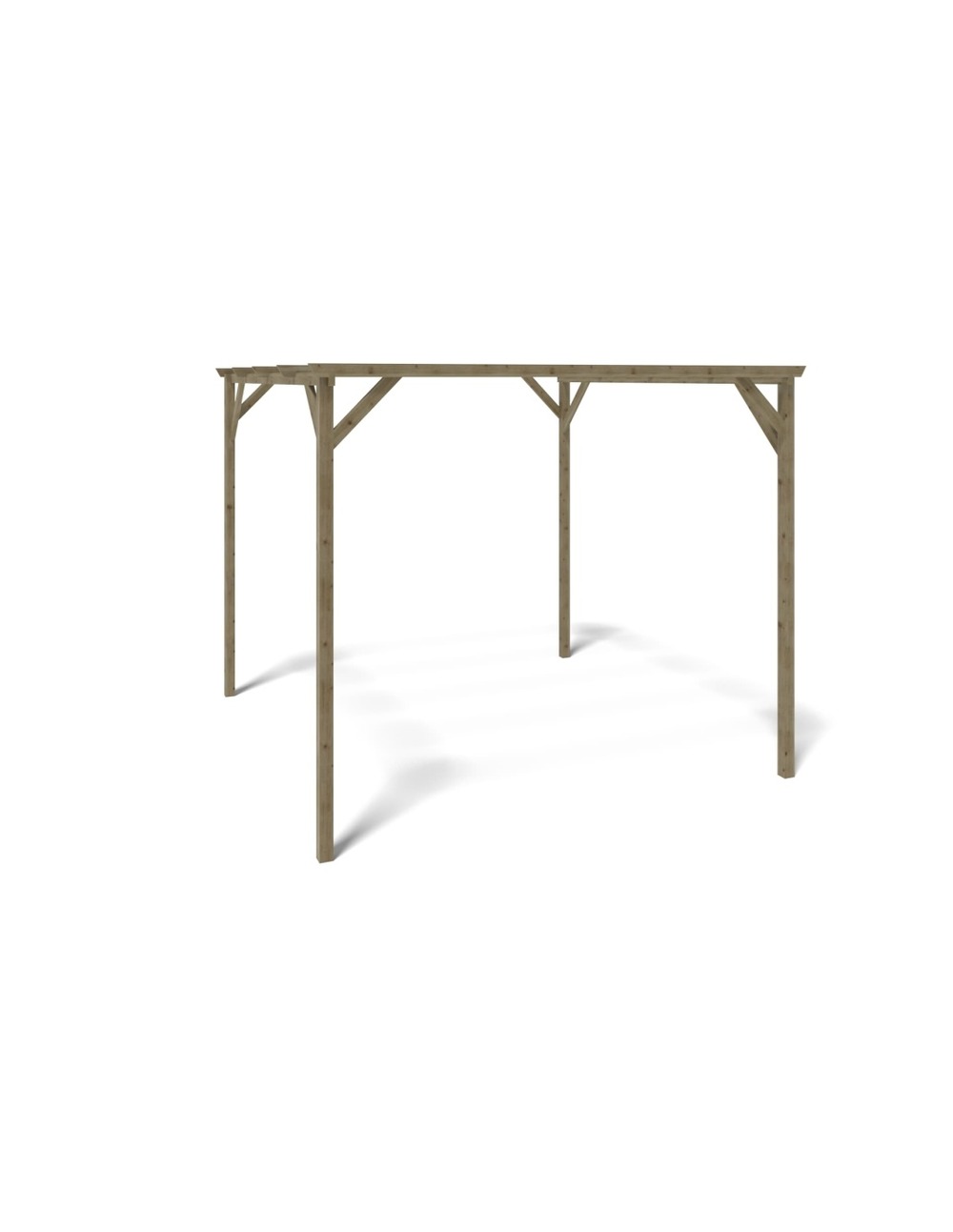 Carport, abri de voiture 3x3 m - 9 m2 - car12 - altanka