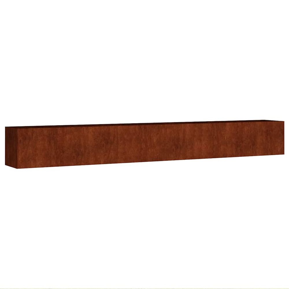 Lit surélevé de jardin 360x40x40 cm acier corten