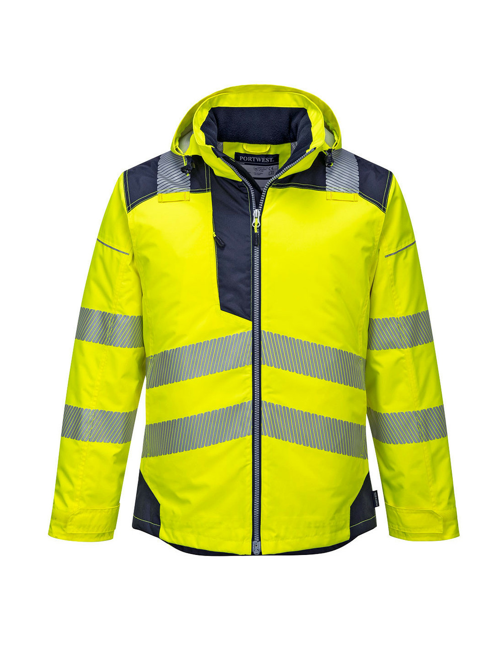 Parka hv pw3 couleur : jaune/marine taille xxxl - portwest