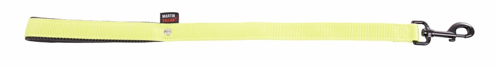 Martin sellier - laisse double épaisseur en nylon pour chiens avec poignée confort - collection nylon uni