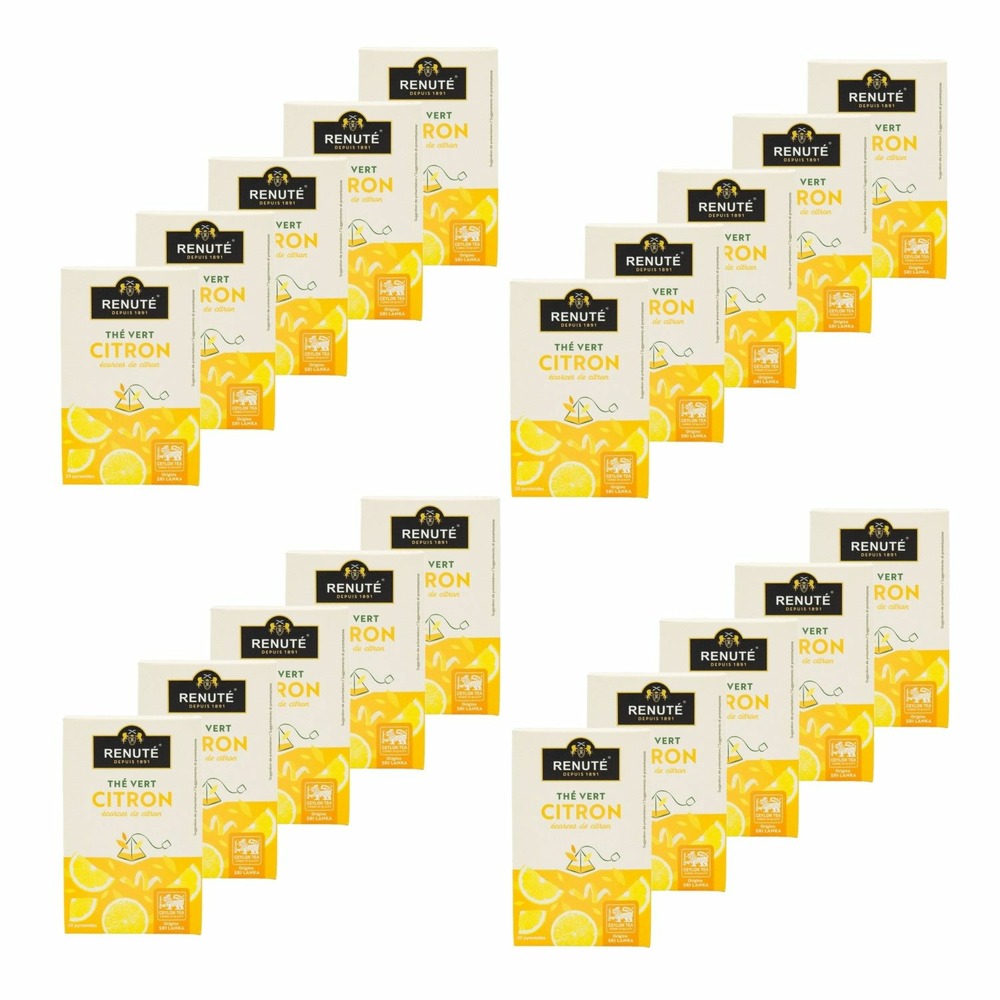 Thé vert au citron - 20 sachets - renuté
