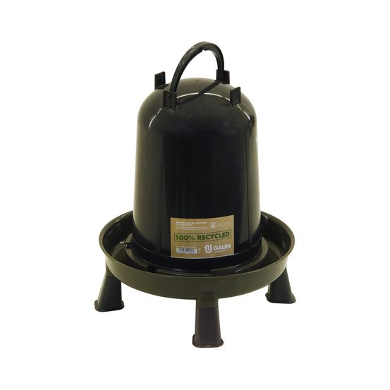 Abreuvoir 10 litres sur pieds pour poules et volailles • abreuvoir en plastique recyclé