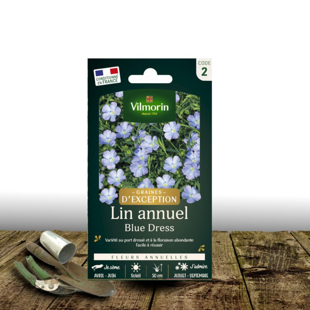 Graines de lin annuel blue dress - vilmorin sachet