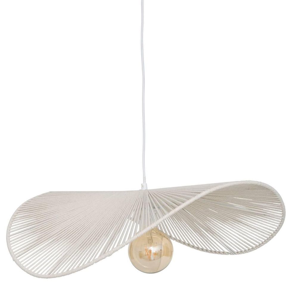 Lampe suspension en coton 