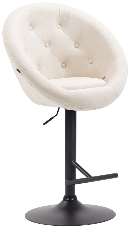 Tabouret de bar london v2 tissu noir