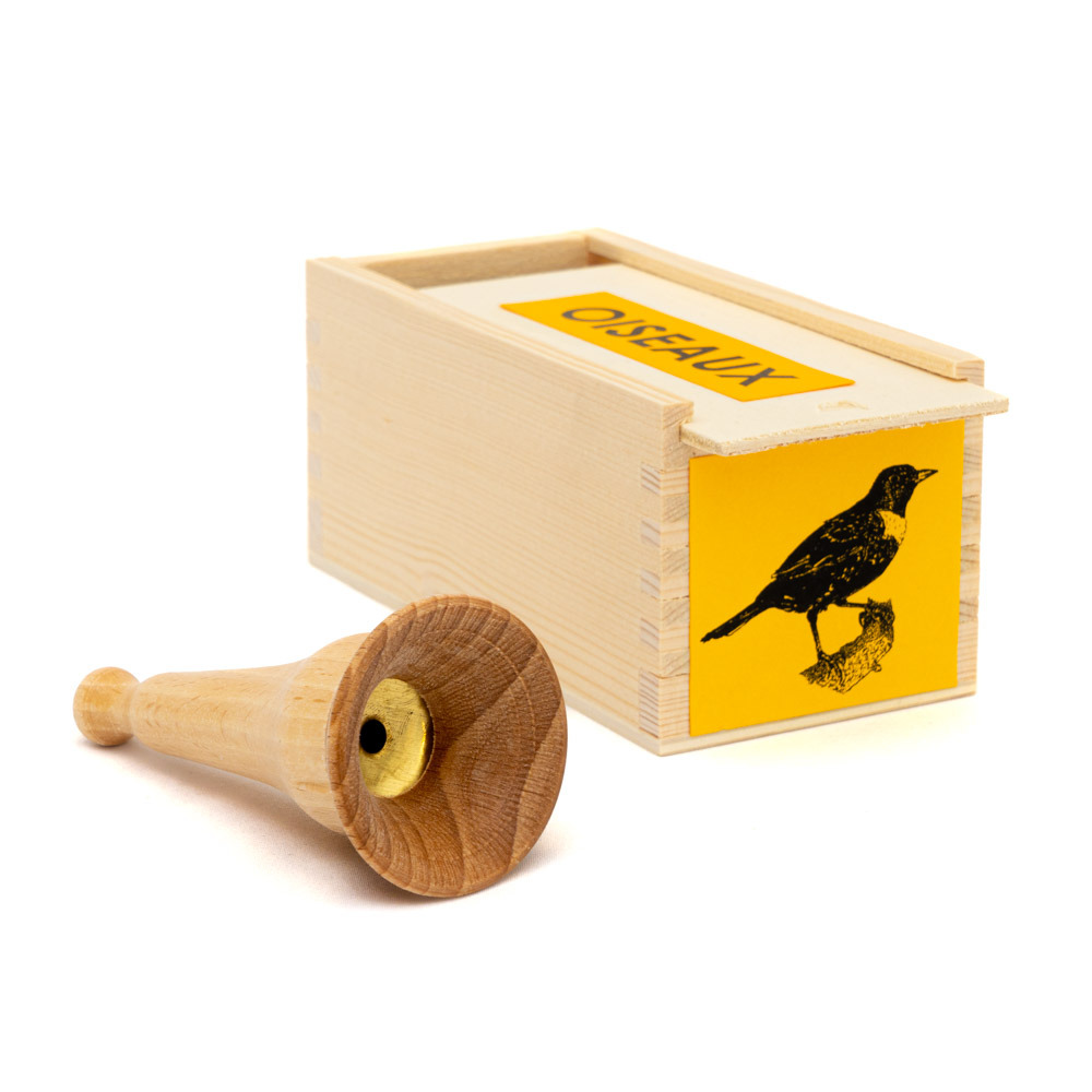 Appeau individuel merle à plastron (en coffret bois)