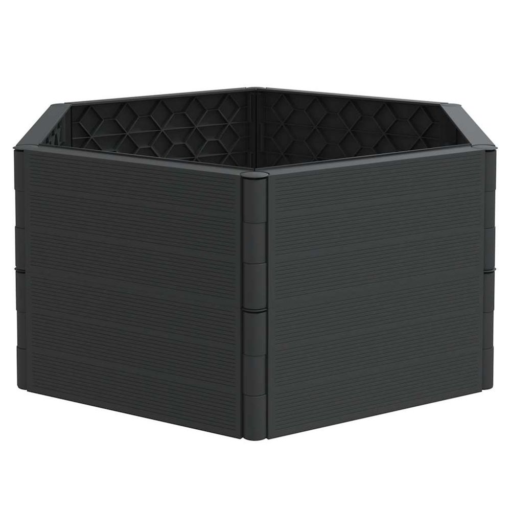 Jardinière d'extérieur anthracite pp