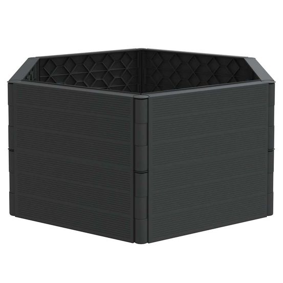 Jardinière d'extérieur anthracite pp