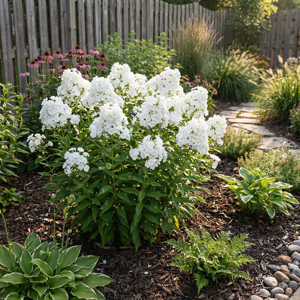 Lot de 3 - phlox ‘david’ - rustique - h. 10-20 cm - p. Ø 9 cm