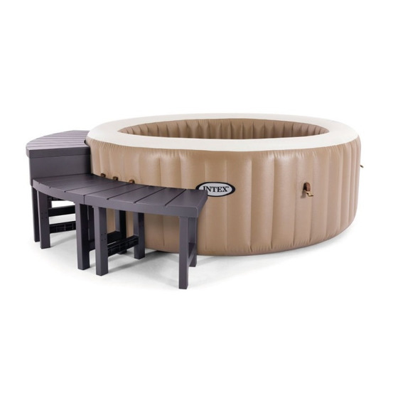 Entourage spa intex purespa rond 4 places (2 modules médium + 2 hauts)