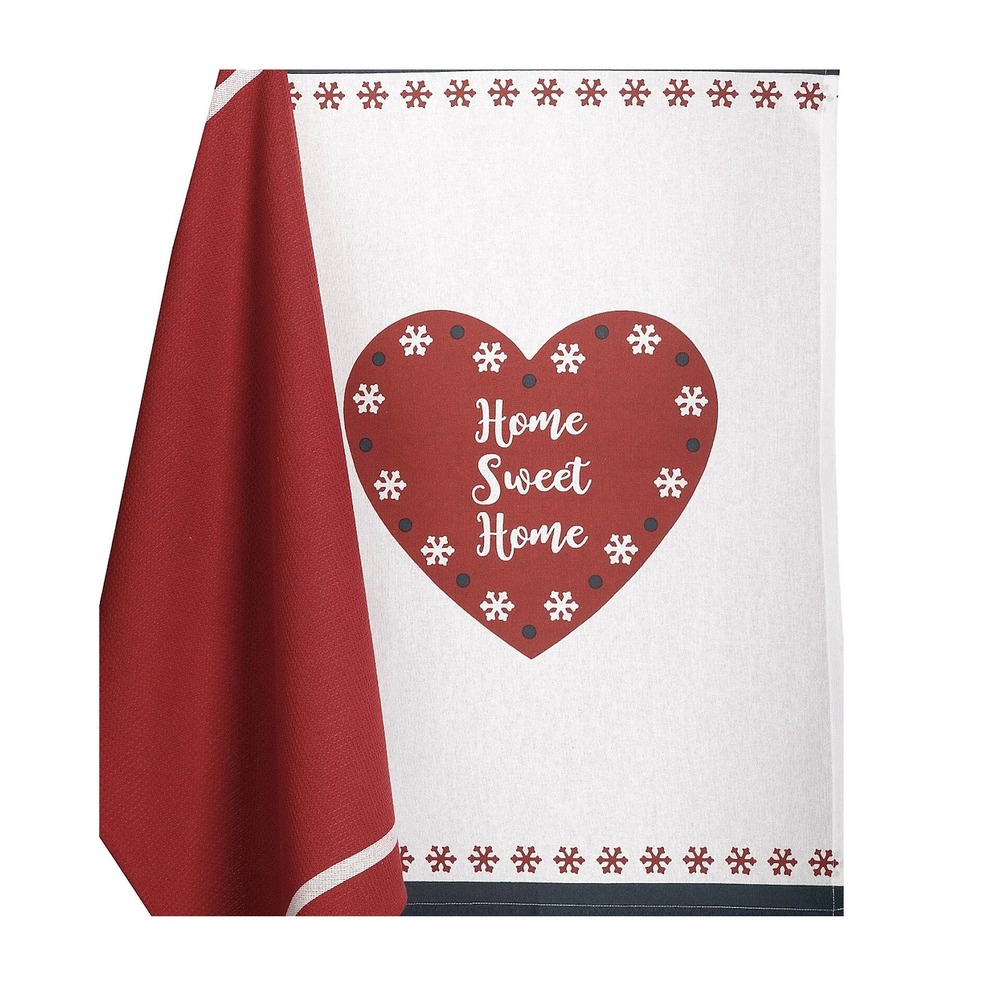 Lot de 2 torchons sweet home