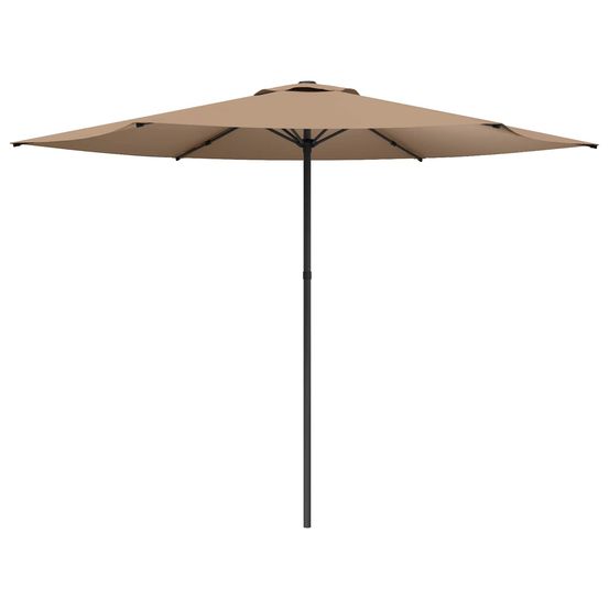 Parasol de jardin 300 x 300 cm polyester rectangulaire taupe