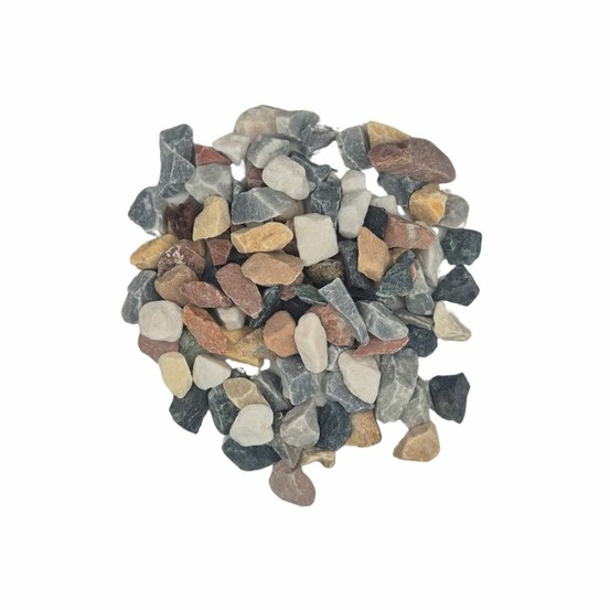 Pack +/- 1t (2 x 500kg) gravier multicolore ø 12/22 mm - livraison standard