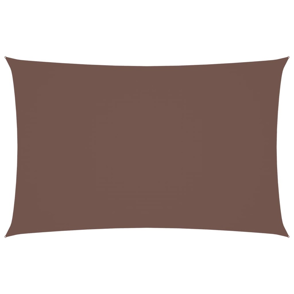 Voile de parasol tissu oxford rectangulaire 2x5 m marron