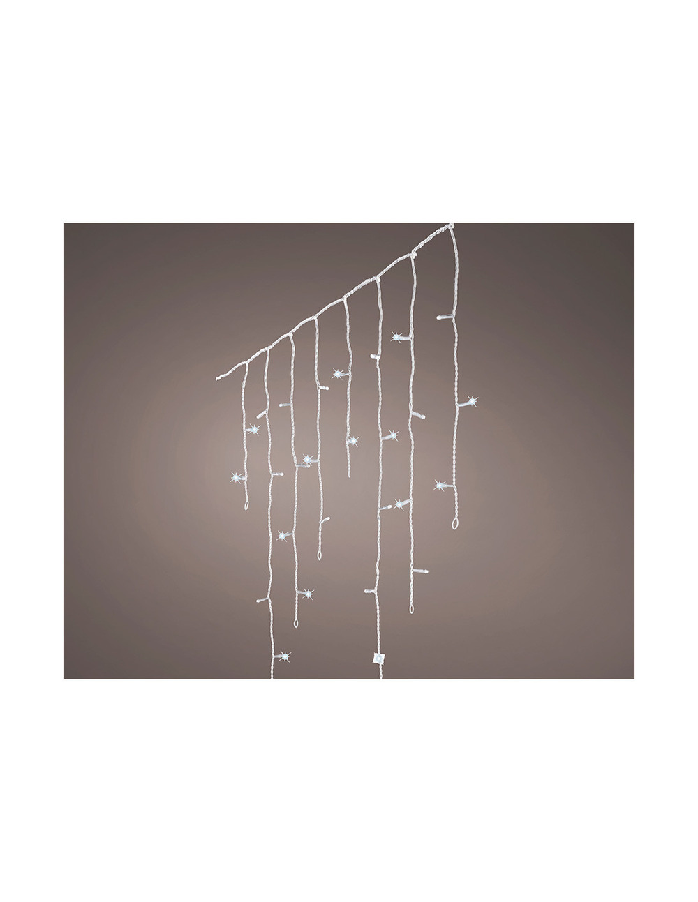 Icicle lights rideau clignotant à led 5,8m 240 leds lumière froide