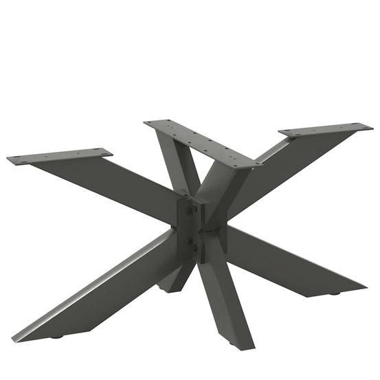 Pied de table basse en forme d'araignée, anthracite, 98 x 58 x (42-43) cm, acier