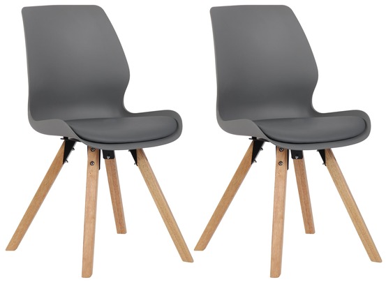 Lot de 2 chaises luna en plastique