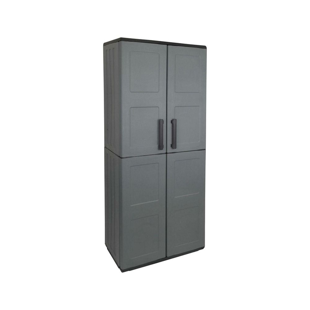 Armoire d'extérieur arabel, 3 étagères 68x37x163h cm gris
