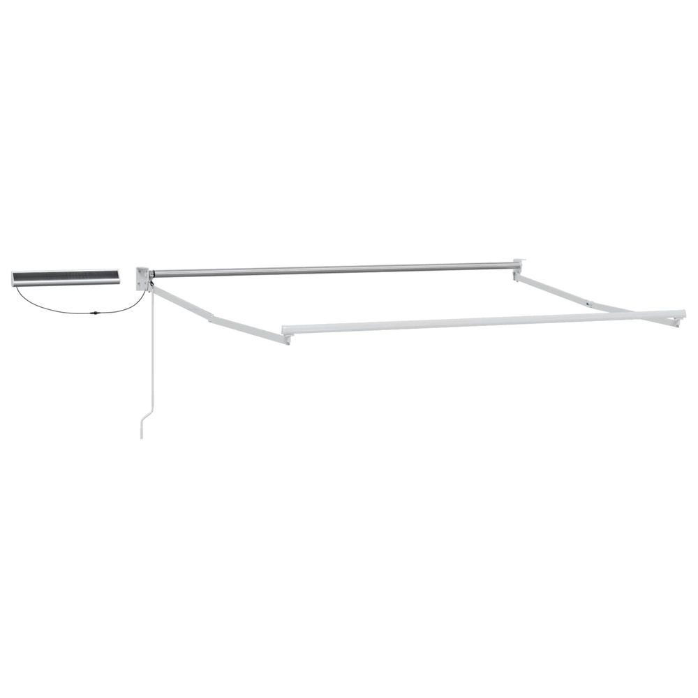 Cadre de store rétractable électrique blanc 3,5 x 2,5 m