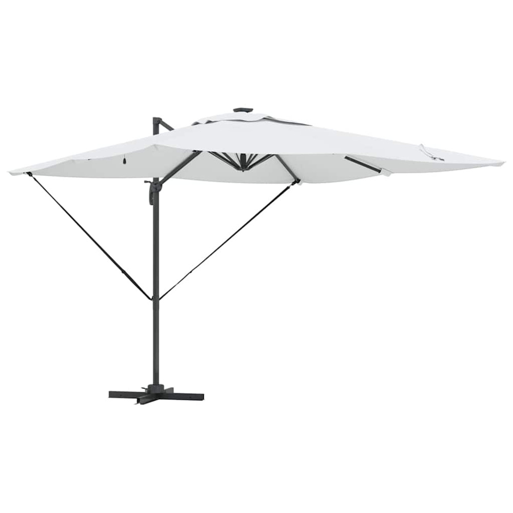 Parasol sable 286 x 284 x 270 cm aluminium et polyester