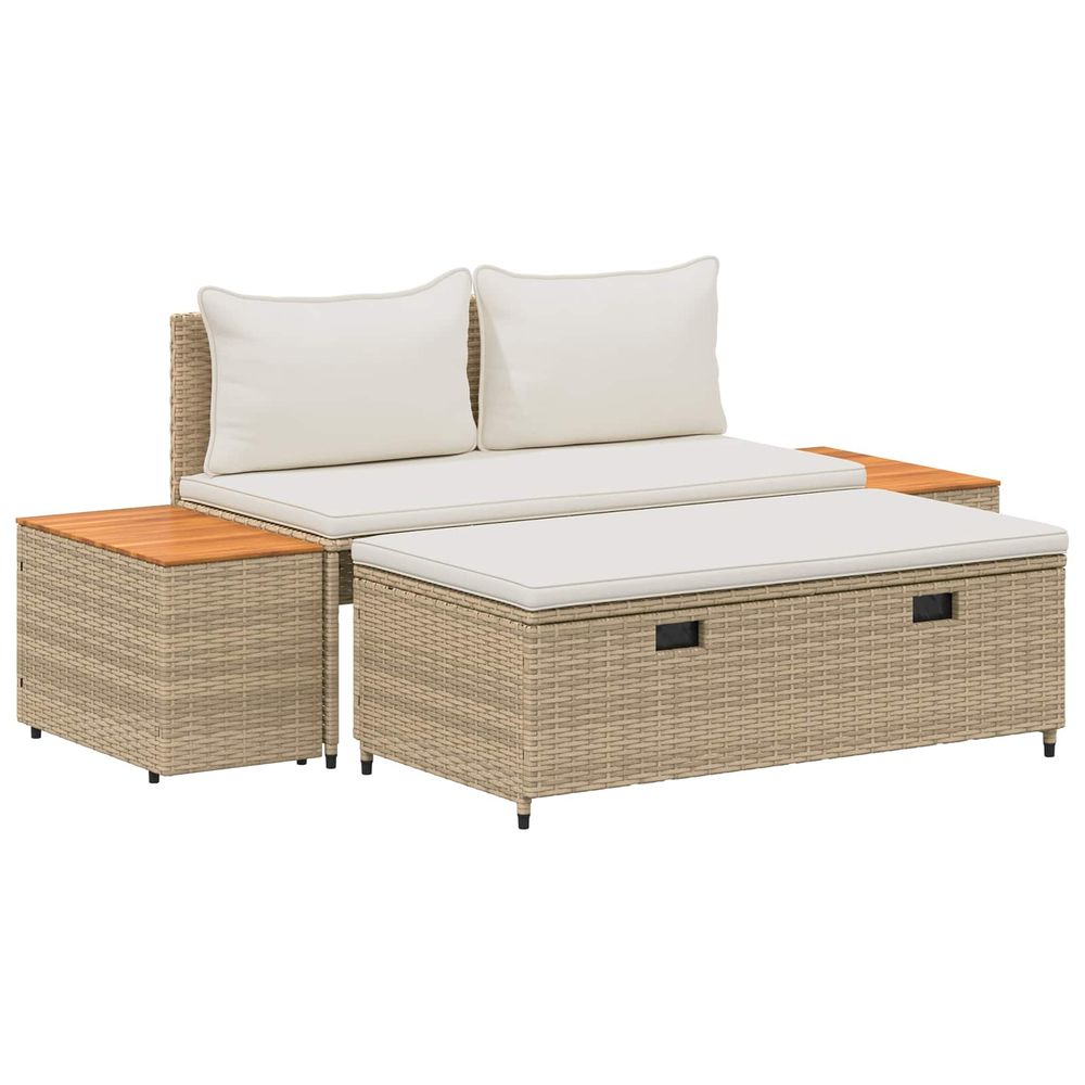 Ensemble de canapés d'extérieur 4 -seater 4 pc 55 x 30 x 39 cm