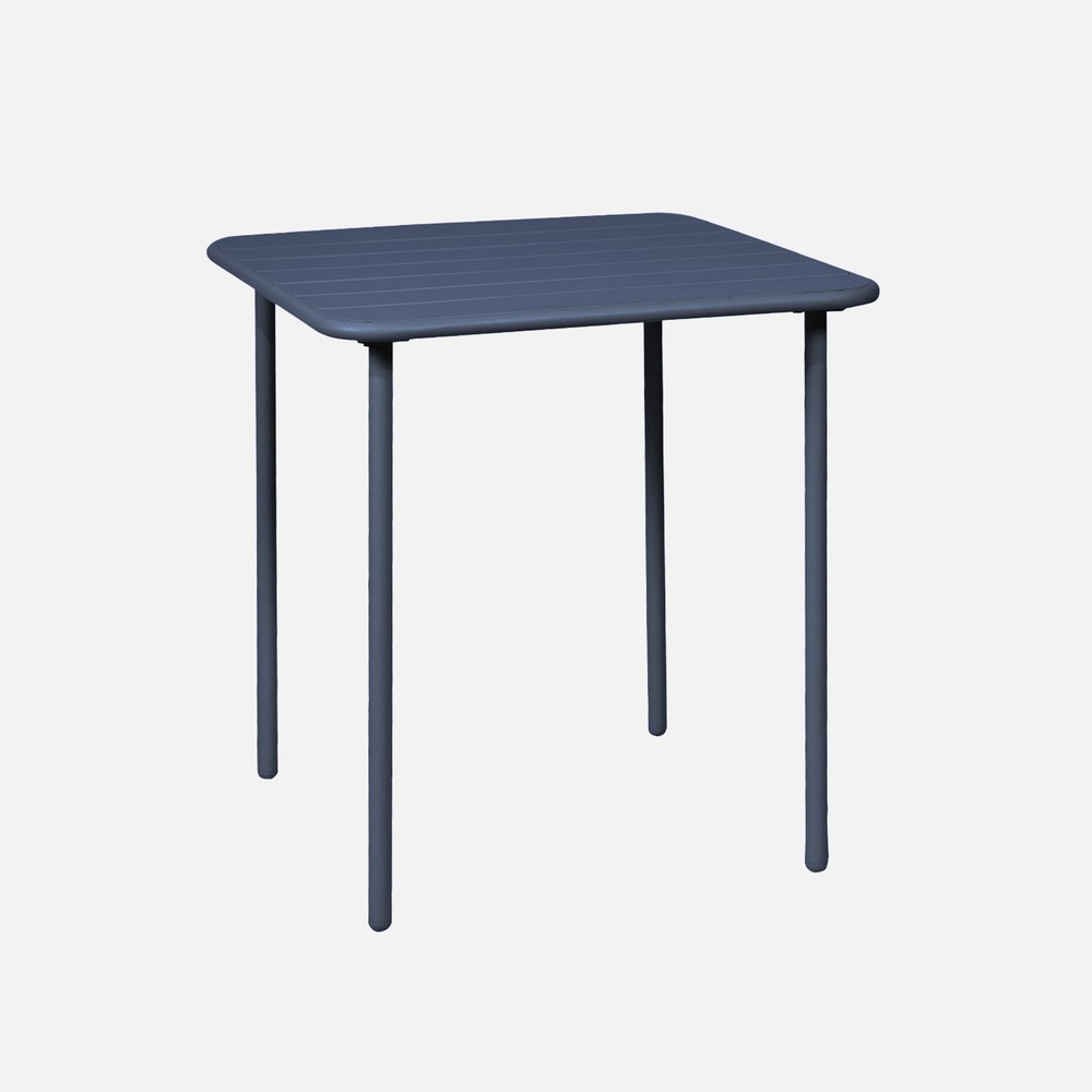 Table de jardin métal 2 places, amelia 70 x 70cm