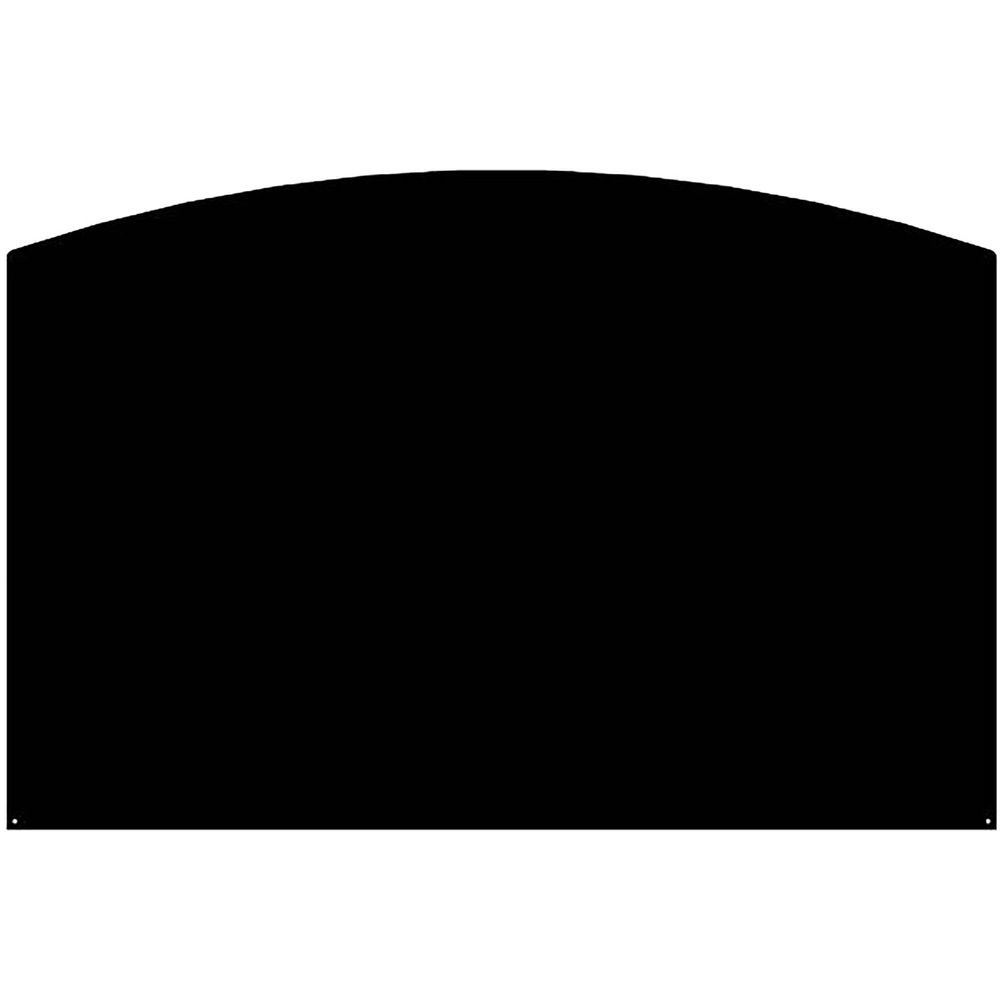 Plaque de sol demi-ronde noire l120 h80