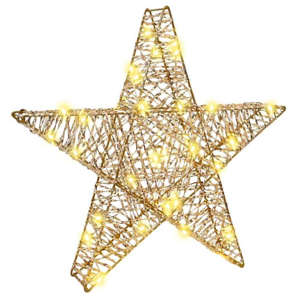 Étoile en 3d 50 led blanc chaud 55 x 52.5 x 9 cm pet